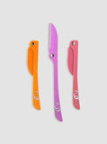 Feather Blooming 3-Piece Flamingos Ladies Razor Set - Yellow, Pink & Purple - Smooth & Gentle Hair Removal