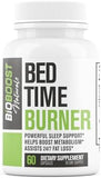 Bed Time Burner | Max Strength Night Time Fat Burner Weight Loss Pills for Women & Men | Appetite Suppressant, Belly Fat Burner, Sleep Aid, Carb Blocker | 16 Ingredients for Fast Results - 60 Caps