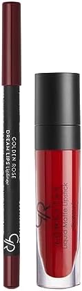 Golden Rose Matte Lip Kit - Scarlet Red