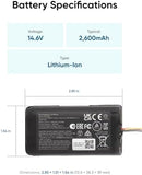 eufy Robot Vacuum Replacement Battery Pack - Compatible with 15C MAX, G40, G30, G20 Series - High-Capacity, Long-Lasting Power for Your Robot Vacuum