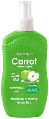 Green Apple Carrot Sun Tanning Oil Spray - 200ml