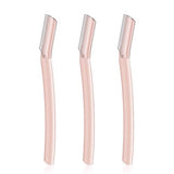 3 Pack Eyebrow Razors - Stainless Steel Facial Hair Remover for Women & Men