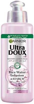 Garnier Ultra Doux Rice Water Leave-In Conditioner - 200ml for Soft, Shiny Hair