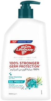 Lifebuoy Sea Mineral Antibacterial Hand Wash (500ml) - 100% Stronger Germ Protection*