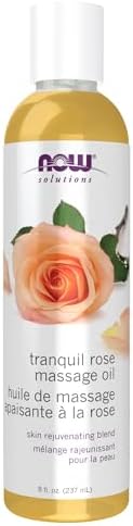 NOW Rose Massage Oil (237ml) - Soothing & Moisturizing