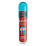 NYX Professional Makeup Lip IV Hydrating Gloss Stain - Up to 12HR Hydration | High Pigment Wet Shine Finish | Burst That Tang!