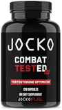 Jocko Fuel Test Booster for Men - Natural Endurance, Stamina, & Strength Booster - Muscle Builder for Men & Nitric Oxide Support with Ginger Root, Shilajit, & Tongkat Ali, 120ct (30 Servings)