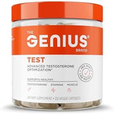 Genius Test, Advanced Testosterone Booster for Men - Natural Stamina, Endurance, Energy & Strength Enhancing Supplement - Lean Muscle Builder, Brain & Libido Support Male Supplements, 120 Veggie Pills