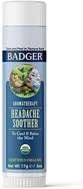 Badger Headache Soother Aromatherapy Balm - Organic Headache Relief