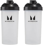 Myprotein Shaker Bottles (2-Pack) - 600ml Blue/Clear - Perfect for Sharing