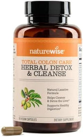NatureWise, Total Colon Care, Herbal Detox & Cleanse, 60 Vegan Capsules