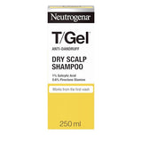 Neutrogena T/Gel Anti-Dandruff Shampoo for Dry Hair - 250ml - Salicylic Acid Formula for Hair Repair