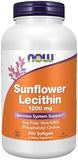 NOW Foods, Sunflower Lecithin, 1,200 mg, 200 Softgels