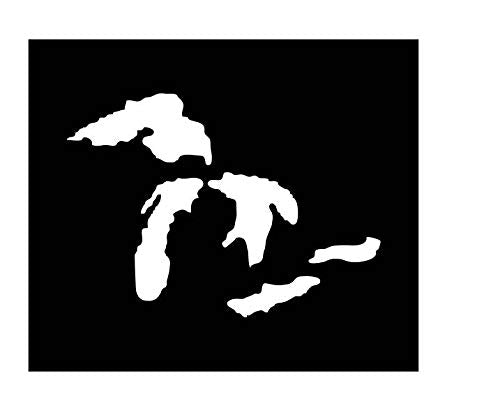 Great Lakes Vinyl Decal – White Car Window Decal by Foxtail Decals