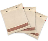 SOLSTICE Cotton Saree Covers Set of 6 - 18x15 Inches with Mesh Window for Silk Saree & Lehenga Storage Organizer