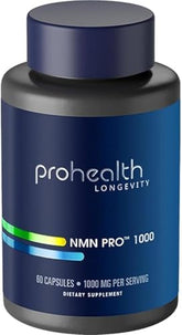 ProHealth Longevity NMN Pro 1000: Enhanced Absorption NAD+ Booster (60 Capsules)