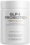 Codeage GLP-1 Probiotic+ - Live Probiotics with Akkermansia & Chicory Inulin, 500 Million AFU
