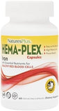 NaturesPlus, Hema-Plex, Iron with Essential Nutrients for Healthy Red Blood Cells , 60 Slow-Release Tablets