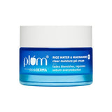 Plum 2% Niacinamide & Rice Water Super Light Gel Cream Moisturizer for Face - Oil-Free Hydration & Brightening