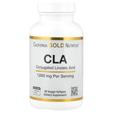 California Gold Nutrition CLA 1,000mg - 90 Veggie Softgels | Plant-Based Fat Metabolism Support