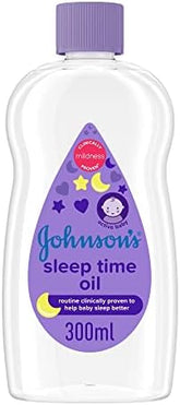 Johnson's Baby Sleep Time Moisturizing Oil 300ml - Clinically Proven Mildness