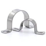 Pipe Strap Clamp Ø 40 mm Heavy Duty Metal U Bracket - Stainless Steel Conduit Clamps for Pipe Mounting, 10 Pcs