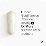 Toniiq Nicotinamide Riboside 1000mg | NAD+ Booster | Stabilized NRHM Formula | 60 Vegan Capsules