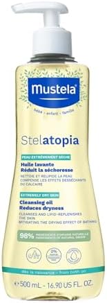 Mustela Stelatopia Bath Oil (500ml) - Intense Hydration for Dry & Atopic Skin