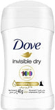 Dove Invisible Dry Antiperspirant Stick 48H No White Marks 40g