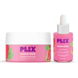 PLIX Guava Glow Dewy Serum (10% Vitamin C) & Smoothie Moisturizer Duo for Radiant Skin