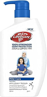 Lifebuoy Mild Care Anti-Bacterial Body Wash (500ml)