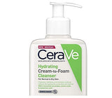 CeraVe Hydrating Cream-to-Foam Cleanser | Fragrance Free Face Wash