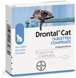 Drontal Cat Dewormer Tablets - Effective Roundworm & Tapeworm Treatment (100g)