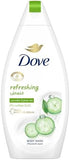 Dove Refreshing Body Wash Cucumber & Green Tea Sulfate & Paraben Free