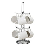 Yumi 8-Mug Drying Rack and Storage Holder - Chrome Finish