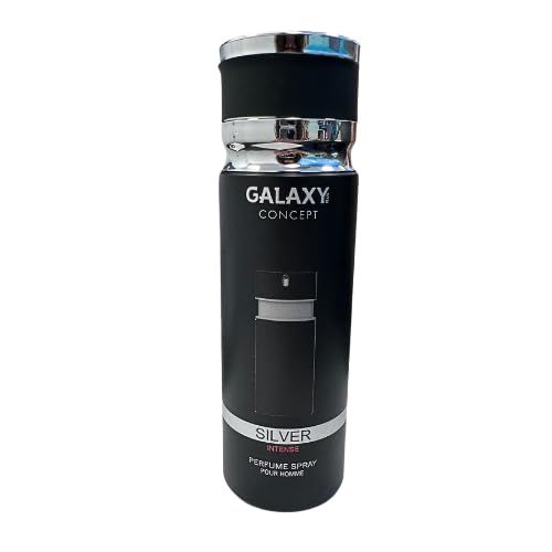 Galaxy Concept Silver Intense Perfume Spray for Men 200 ml - Bold & Long-Lasting Fragrance