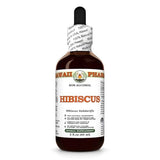 Hawaii Pharm Organic Hibiscus Liquid Extract - Alcohol-Free Herbal Supplement 2 oz