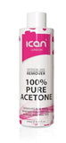 ICAN LONDON 100% Pure Acetone Nail Polish Remover - UV Gel Soak Off, 250ml Professional Formula