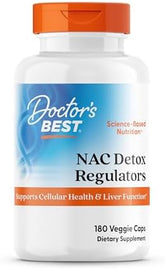 Doctors Best Nac Detox Regulators With Seleno Excell Non Gmo Vegetarian Gluten Soy Free 180 Veggie Caps 180count