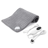Electric Heating Pad for Back, Neck, Shoulder & Abdomen Relief - Silver Gray (13.7" x 23")