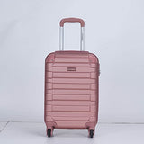 STARGOLD SG-T80 20-Inch Rose Pink Hardside Spinner Luggage with Lock