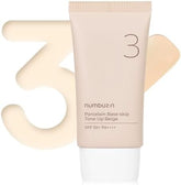 Numbuzin No.3 Porcelain Base-Skip Tone Up Beige Foundation - 35ml