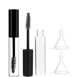 Joyzzz Refillable Mascara Tube Set - 2 Pack 10ml Leak-Proof Eyelash Serum Bottles with Brush Wands for DIY Cosmetics