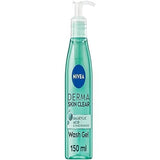 NIVEA Derma Skin Clear Wash Gel with Salicylic Acid & Niacinamide - Deep Cleansing Face Wash for Blemish-Prone Skin - 150ml
