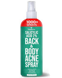 Body Acne Spray 2% Salicylic Acid with Aloe, Tea Tree, 4 oz, Back Acne Solution