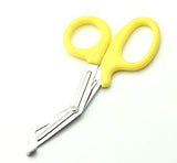 ABE First Aid Tuff Cut Utility Scissors 7.5'' Stainless Steel EMT Shears for Emergency Supplies - Yellow