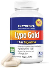 Enzymedica Lypo Gold: Optimal Fat Digestion Support (60 Capsules)