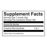 Vega Creatine Monohydrate Powder - Unflavored, 100 Servings, 17.6 oz
