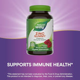 Nature's Way Zinc Gummies - Daily Immune Support with 100% DV Zinc per Gummy, Mixed Berry Flavor, 120 Gummies