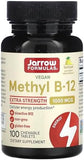 Jarrow Formulas Methyl B-12 Vitamin B12 1000 mcg, 100 Lemon Lozenges